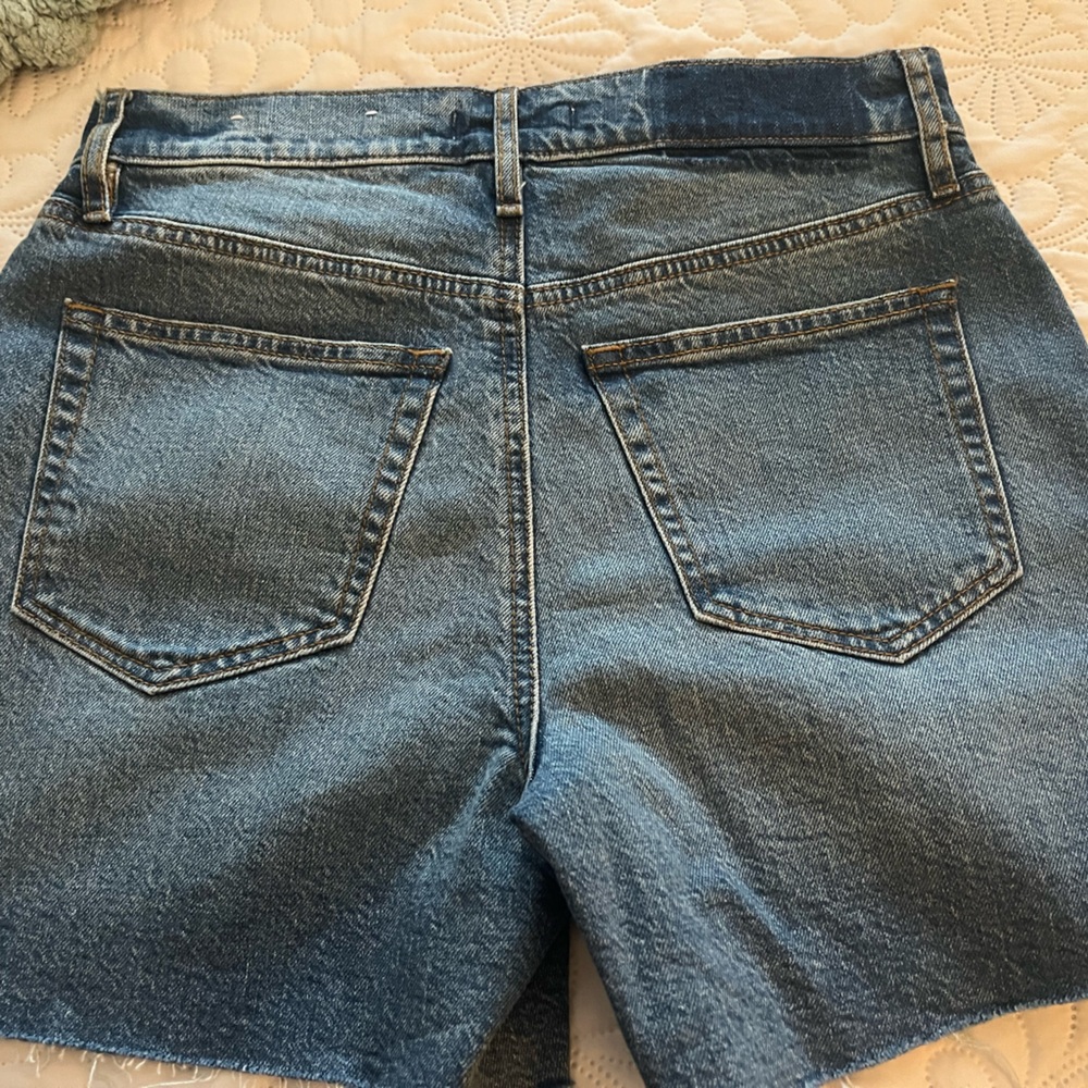 LOFT Blue Jean Shorts Classic Cut-Off Style - Picture 6 of 6